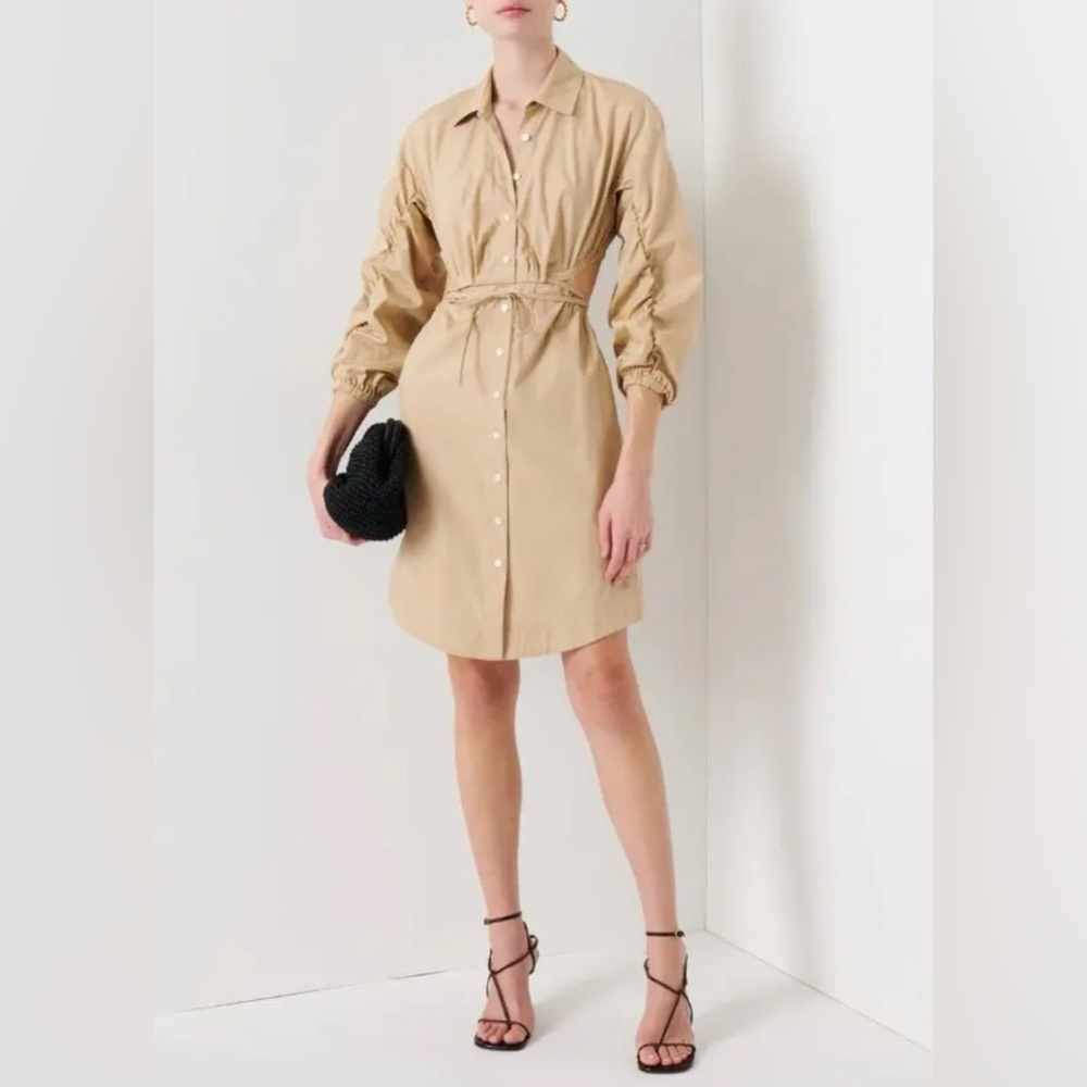 Derek Lam 10 Crosby Tan Jayce Cutout
Shirtdress Size 4